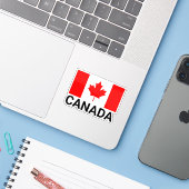 カナダの旗 カナダ国旗、カナダの国旗、カナダ旗 シール (ノートパソコンとiPhone)
