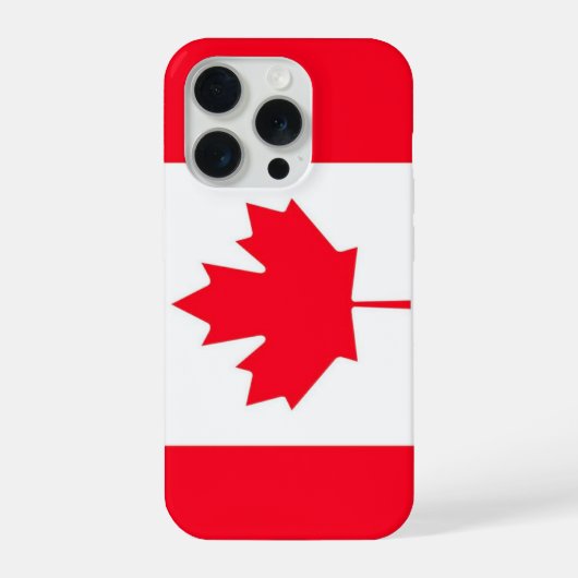 カナダの旗。カナダ iPhoneケース (裏面)