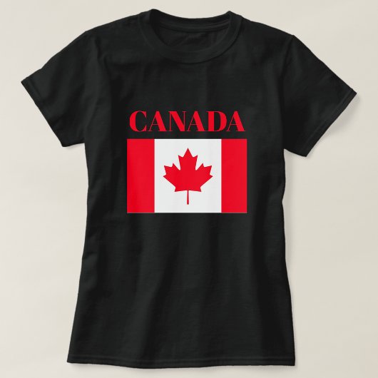 カナダの旗。カナダ。Tシャツ Tシャツ