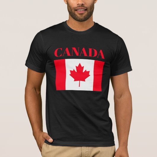 カナダの旗。カナダ。Tシャツ Tシャツ (正面)