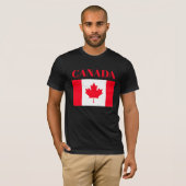 カナダの旗。カナダ。Tシャツ Tシャツ (正面フル)