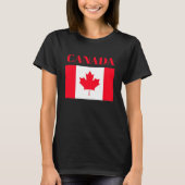 カナダの旗。カナダ。Tシャツ Tシャツ (正面)