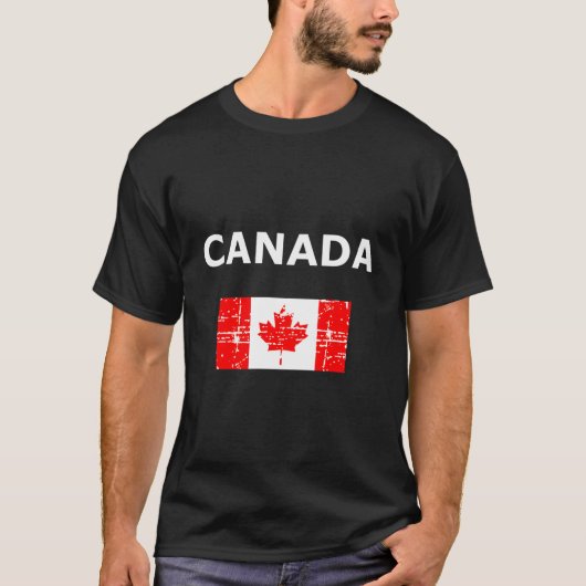 カナダの旗 カナディアン・メイプルリーフ Tシャツ (正面)