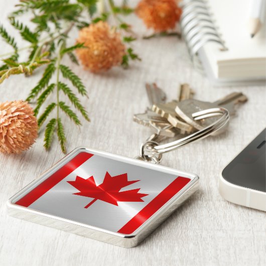 カナダの旗 キーホルダー (側面)
