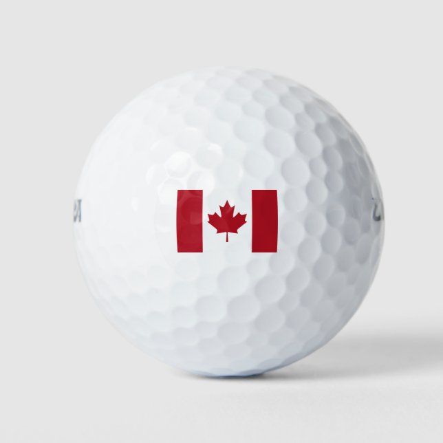 カナダの旗 ゴルフボール (正面)