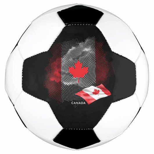 カナダの旗 サッカーボール (正面)