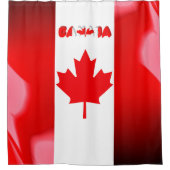 カナダの旗 シャワーカーテン (正面)
