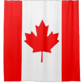 カナダの旗 シャワーカーテン (正面)