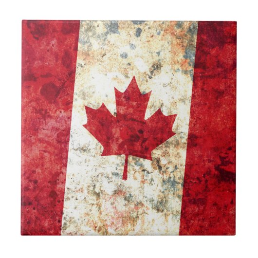 カナダの旗 タイル (正面)