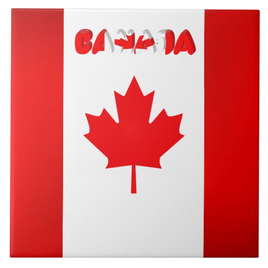 カナダの旗 タイル (正面)