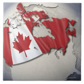 カナダの旗 タイル (正面)