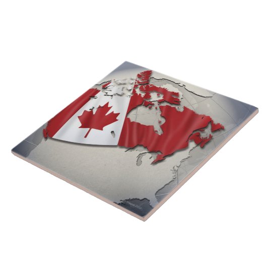 カナダの旗 タイル (側面)