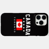 カナダの旗、トロント市 Case-Mate iPhoneケース (裏面 (横))
