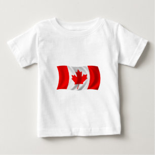カナダの旗 ベビーTシャツ