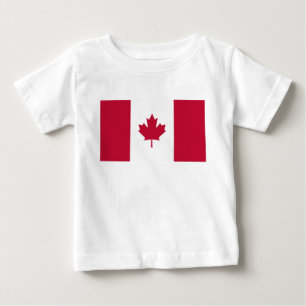 カナダの旗 ベビーTシャツ