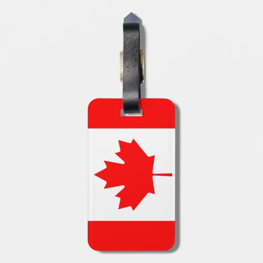 カナダの旗 ラゲッジタグ (裏面縦)