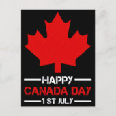 カナダの日とアメリカ独立記念日 2026年のお祝い シーズンポストカード (正面)