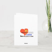 カナダの日の笑顔メイプルリーフカード カード (裏面)