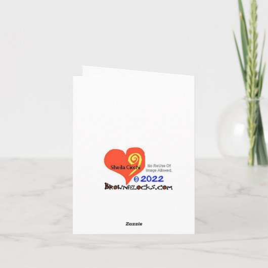 カナダの日の笑顔メイプルリーフカード カード (裏面)