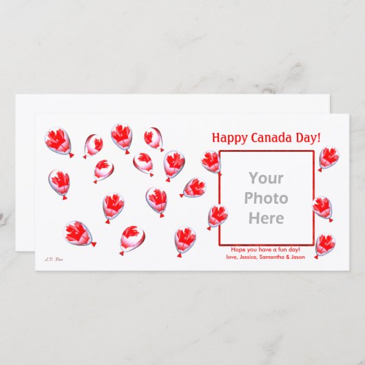 カナダの日の風船 (正面/裏面)