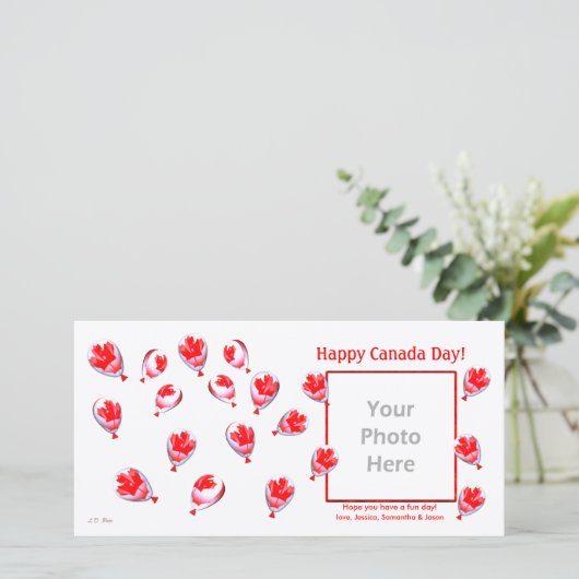 カナダの日の風船 (スタンド正面)