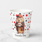 カナダの日をテーマにした 紙コップ (正面)