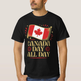 カナダの日を祝おう愛国的なTシャツデザイン Tシャツ