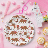 カナダの日カナダの動物 ペーパープレート (パーティー)