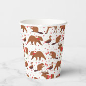 カナダの日カナダの動物 紙コップ (裏面)