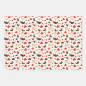 カナダの日7月1日の独立性パターン1 ラッピングペーパーシート (正面2)