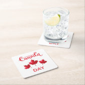 カナダの日 スクエアペーパーコースター (インサイチュ)