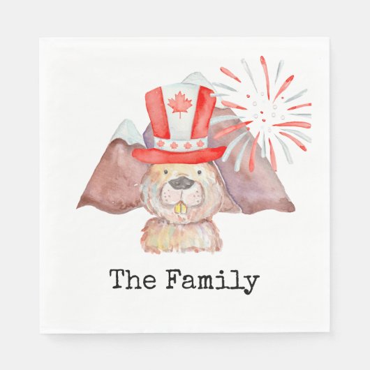 カナダの日 スタンダードランチョンナプキン (正面)