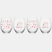 カナダの日 ステムなしワイングラス (裏面)