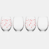 カナダの日 ステムなしワイングラス (右)