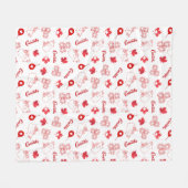 カナダの日 フリースブランケット (正面(横))