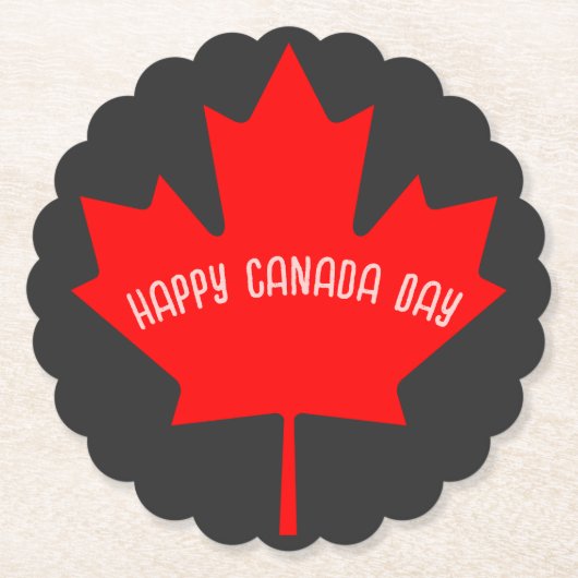 カナダの日 ペーパーコースター (正面)