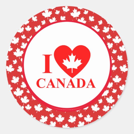 カナダの日 ラウンドシール (正面)