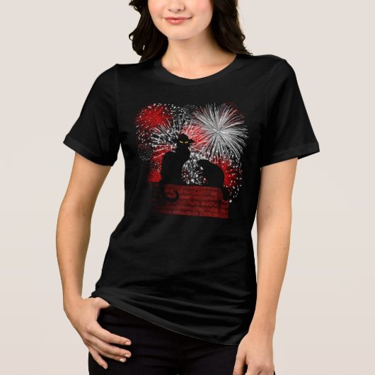 カナダの日 Chat Noir トライブレンドTシャツ (正面)