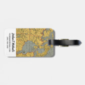 カナダの旧式な地図 ラゲッジタグ (裏面横)