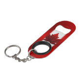 カナダの栓抜き カナダ国旗 お土産 キーホルダー栓抜き (正面アングル)