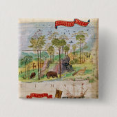 カナダの森林 缶バッジ (正面)