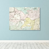 カナダの正確な地図， 1761 キャンバスプリント (インサイチュ (ウッドフロア))