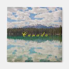 カナダの水の風景への反射 マグネット