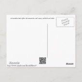 カナダの湖はがき ポストカード (裏面)