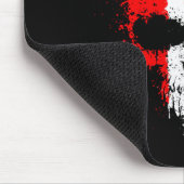 カナダの点滴注入の（ばちゃばちゃ）跳ねるのスカル マウスパッド (コーナー)