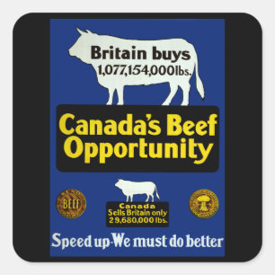 カナダの牛肉の販売機会 スクエアシール