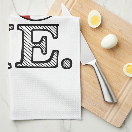 カナダの甘い家の微笑のカナダの旗 キッチンタオル (四つ折り)