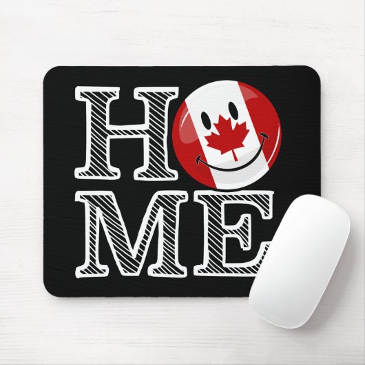 カナダの甘い家の微笑のカナダの旗 マウスパッド (マウス)