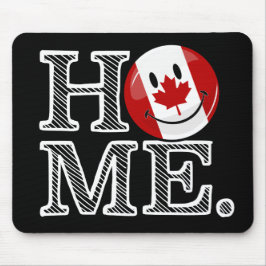カナダの甘い家の微笑のカナダの旗 マウスパッド