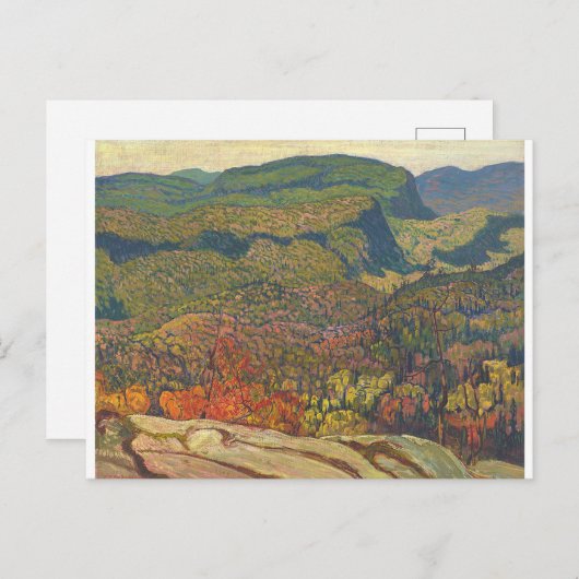 カナダの画家ジャクソンフォレストワイルダネス ポストカード (正面/裏面)